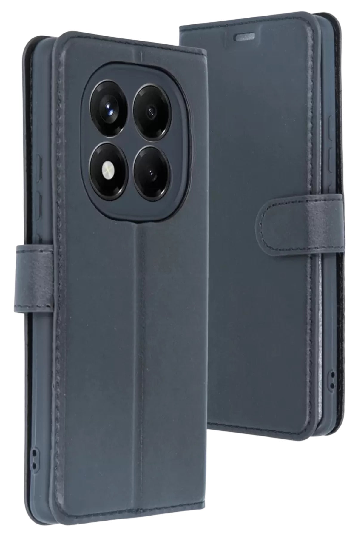 Xiaomi Redmi Note 15 4G Uyumlu Trend S Plus Kapaklı Kılıf - Siyah