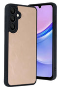 Samsung Galaxy A57 5G Uyumlu Aras Deri Kapak - Pudra