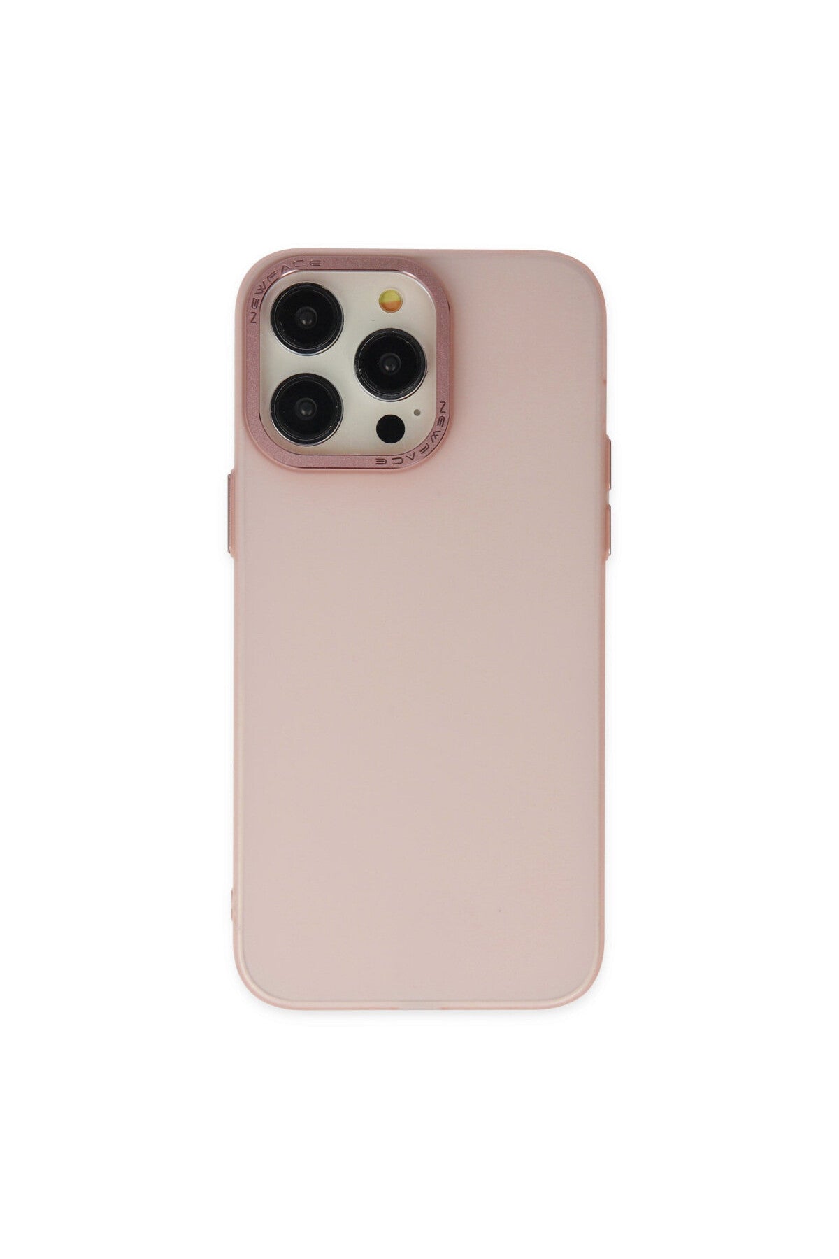 Apple iPhone 13 Pro Max Uyumlu Kılıf Modos Metal Kapak - Pembe