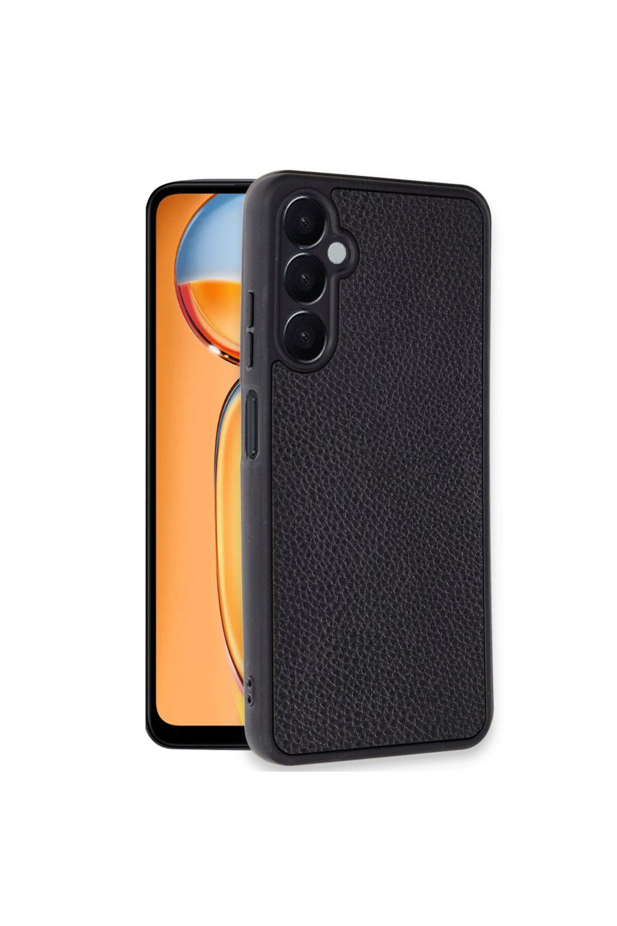 Samsung Galaxy A36 Uyumlu Kılıf Aras Deri Kapak - Siyah