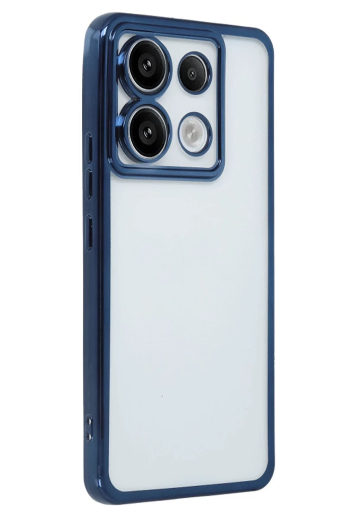Xiaomi Redmi Note 13 Pro 5G Uyumlu Kılıf Lensli Silikon - Sierra Blue
