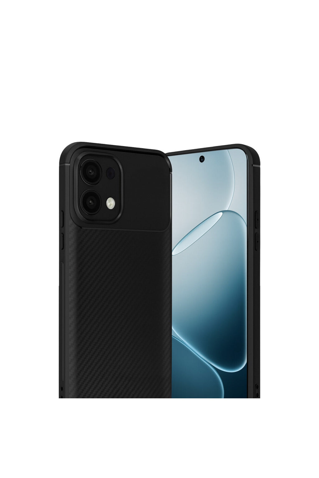 Oppo A6 Pro 4G Uyumlu Auto Focus Karbon Kapak - Siyah