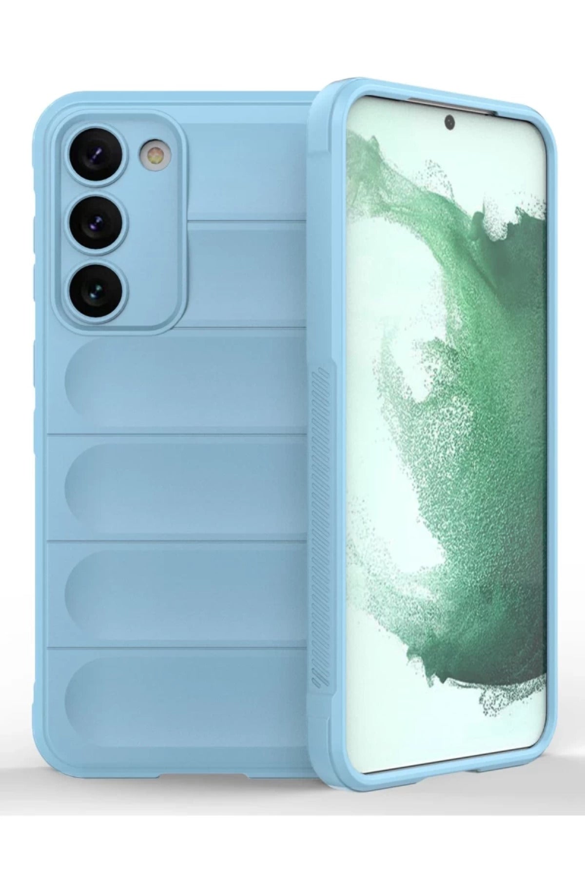 Samsung Galaxy S23 Plus Uyumlu Kılıf Optimum Silikon - Sky Blue