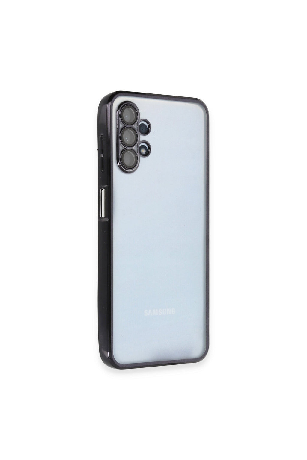 Samsung Galaxy A13 4G Uyumlu Kılıf Lensli Silikon - Siyah