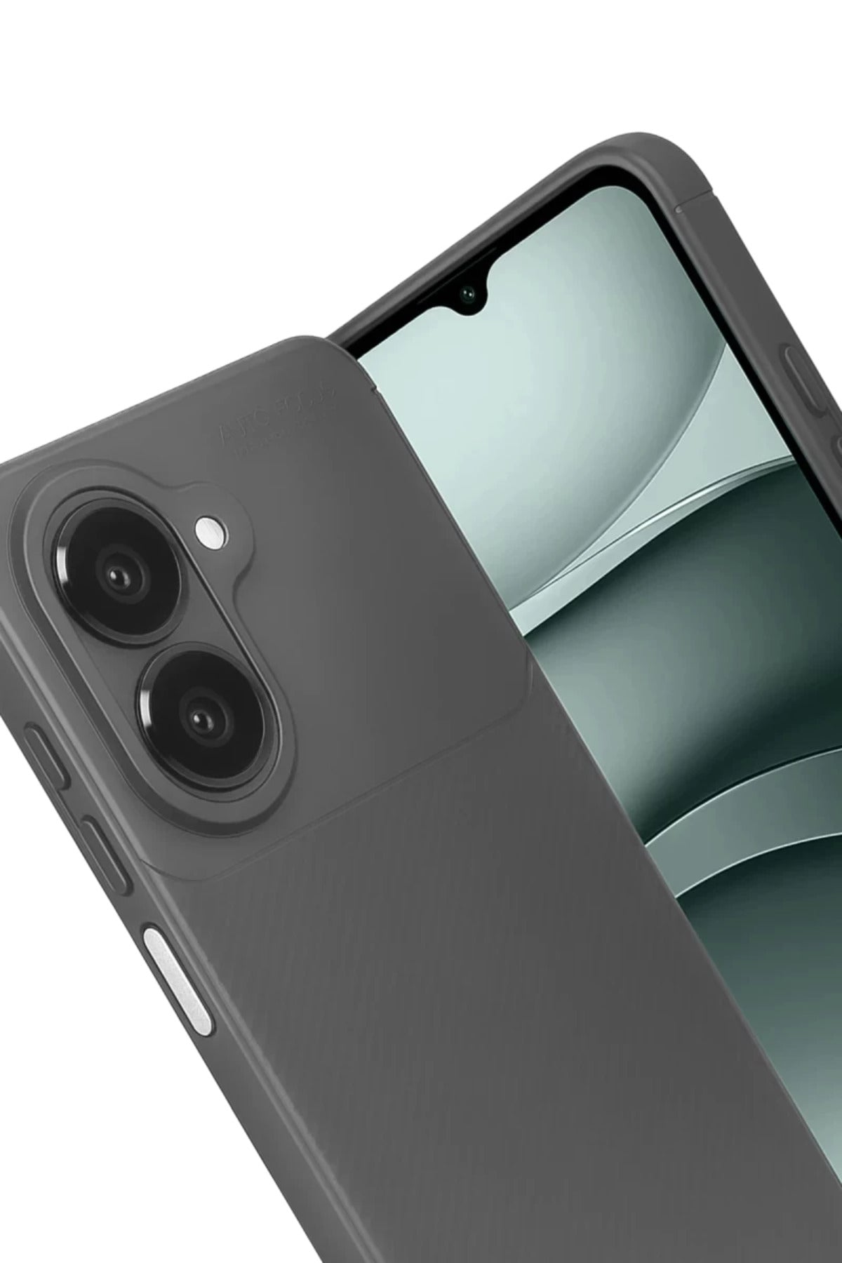 Samsung Galaxy A07 4G Uyumlu Auto Focus Karbon Kapak - Gri