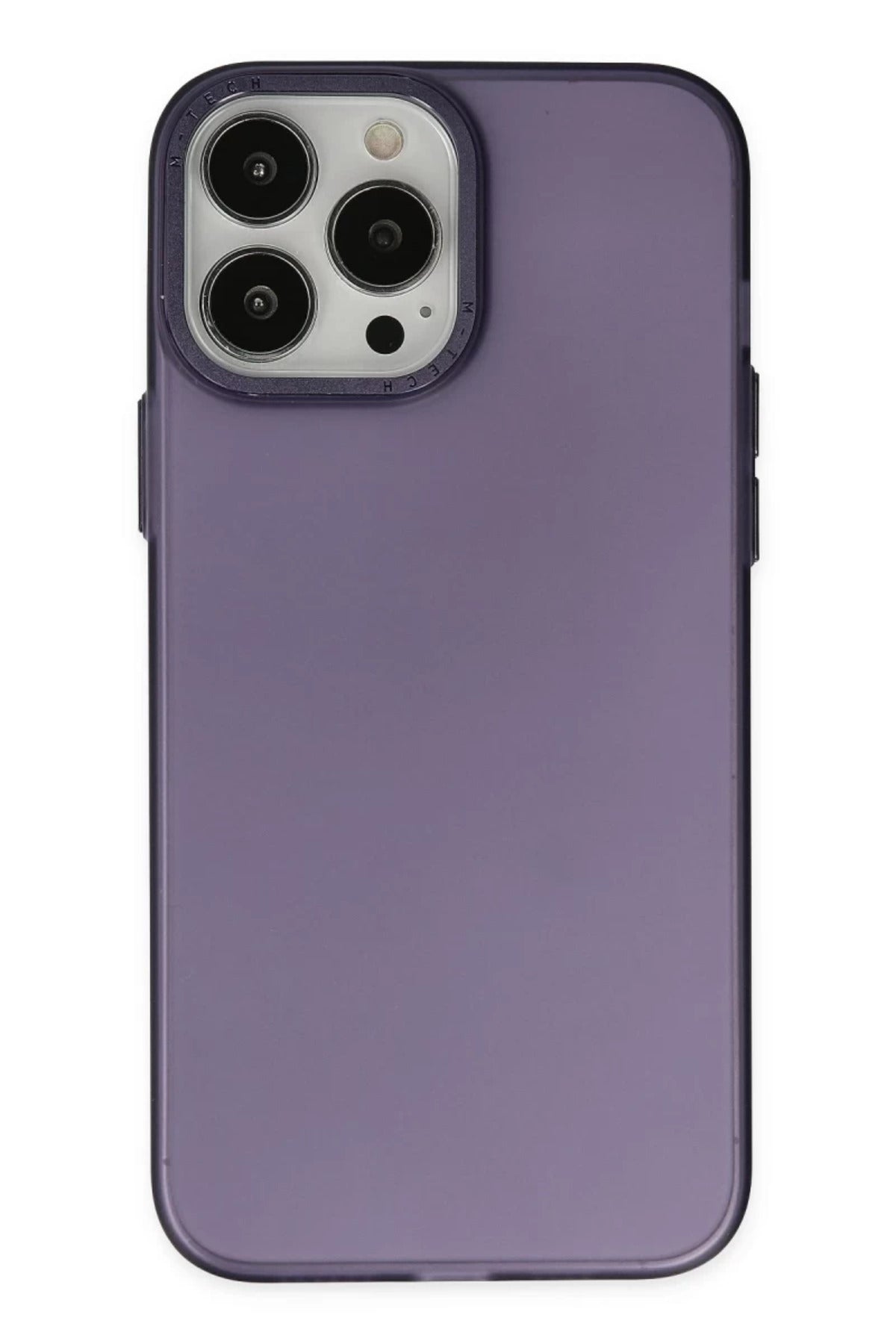 Apple iPhone 14 Pro Max Uyumlu Kılıf Modos Metal Kapak - Mor