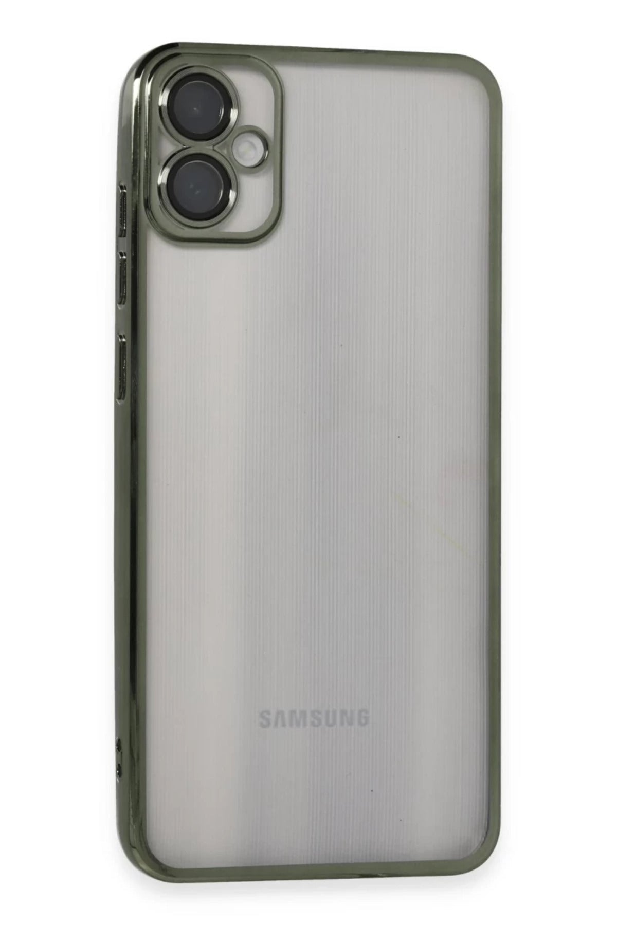 Samsung Galaxy A05 Uyumlu Kılıf Lensli Silikon - Yeşil