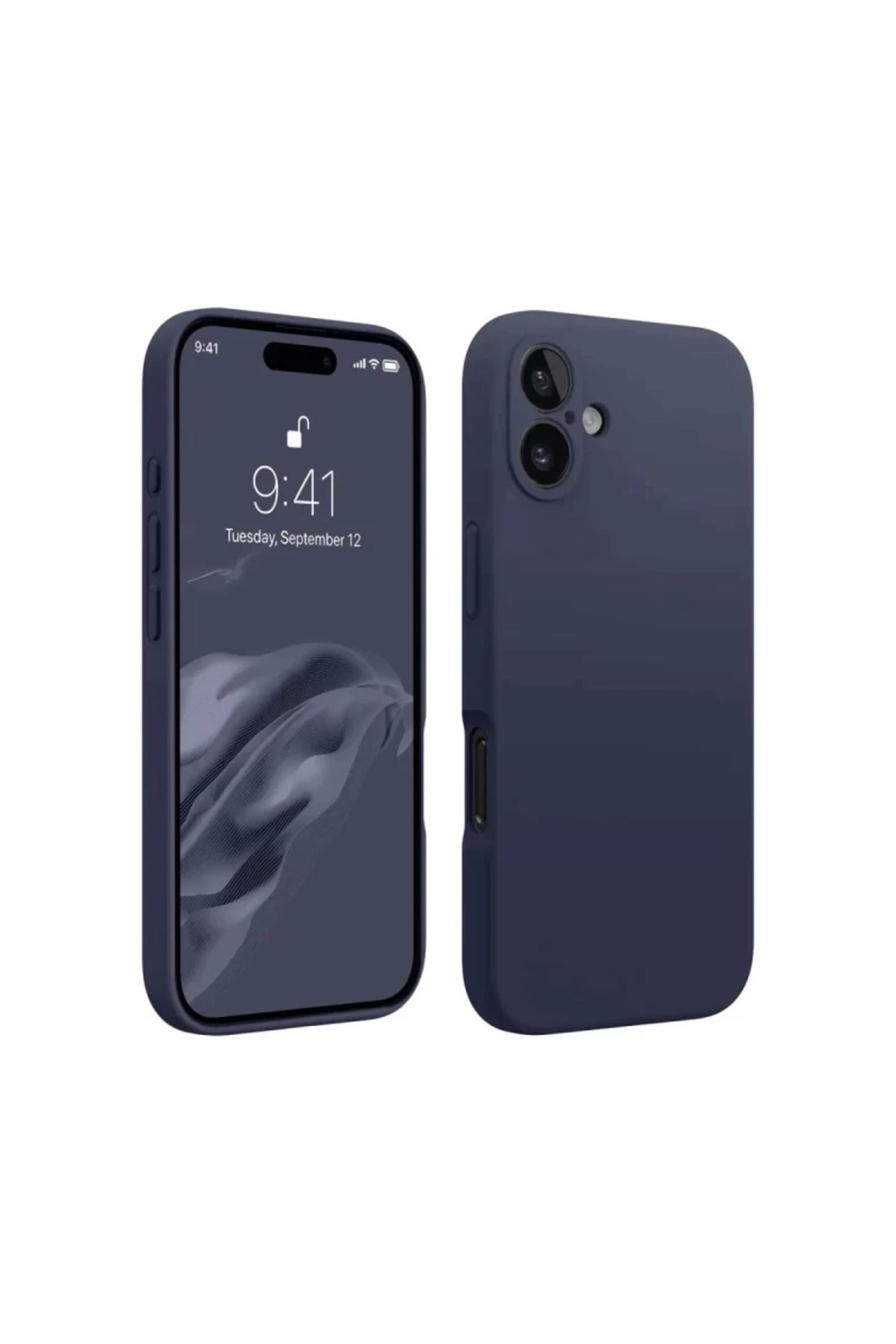 Apple iPhone 16 Uyumlu Kılıf First Silikon - Lacivert