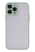 Apple iPhone 15 Pro Uyumlu Kılıf Montreal Silikon Kapak - Açık Yeşil