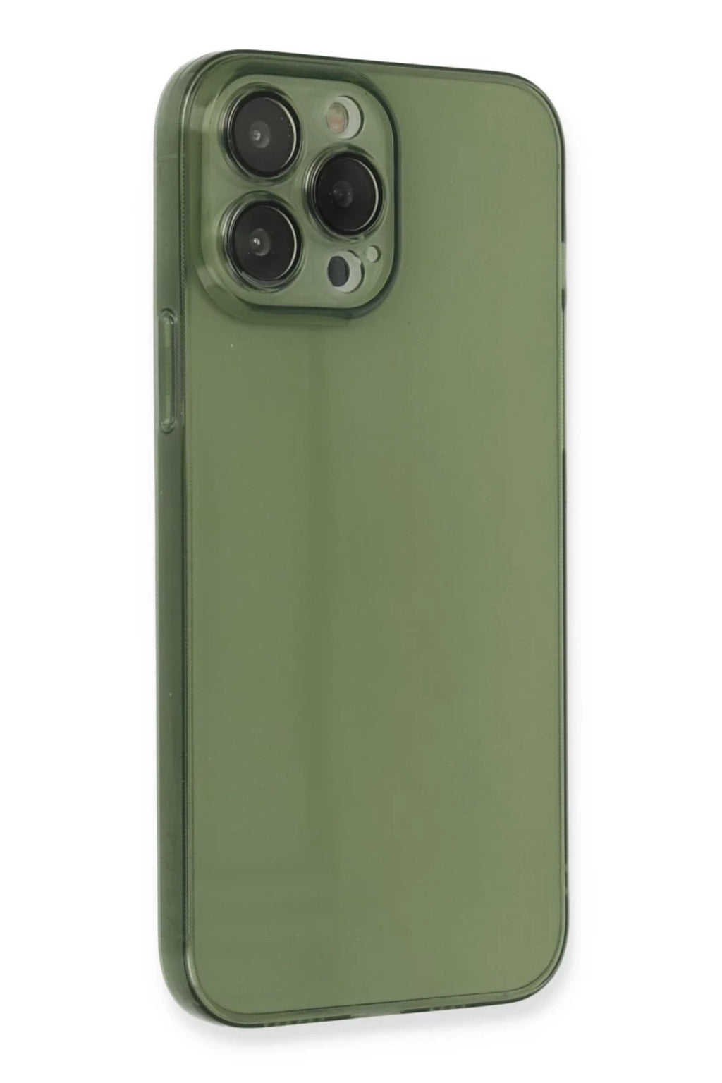 Apple iPhone 13 Pro Uyumlu Kılıf Fly Lens Silikon - Yeşil
