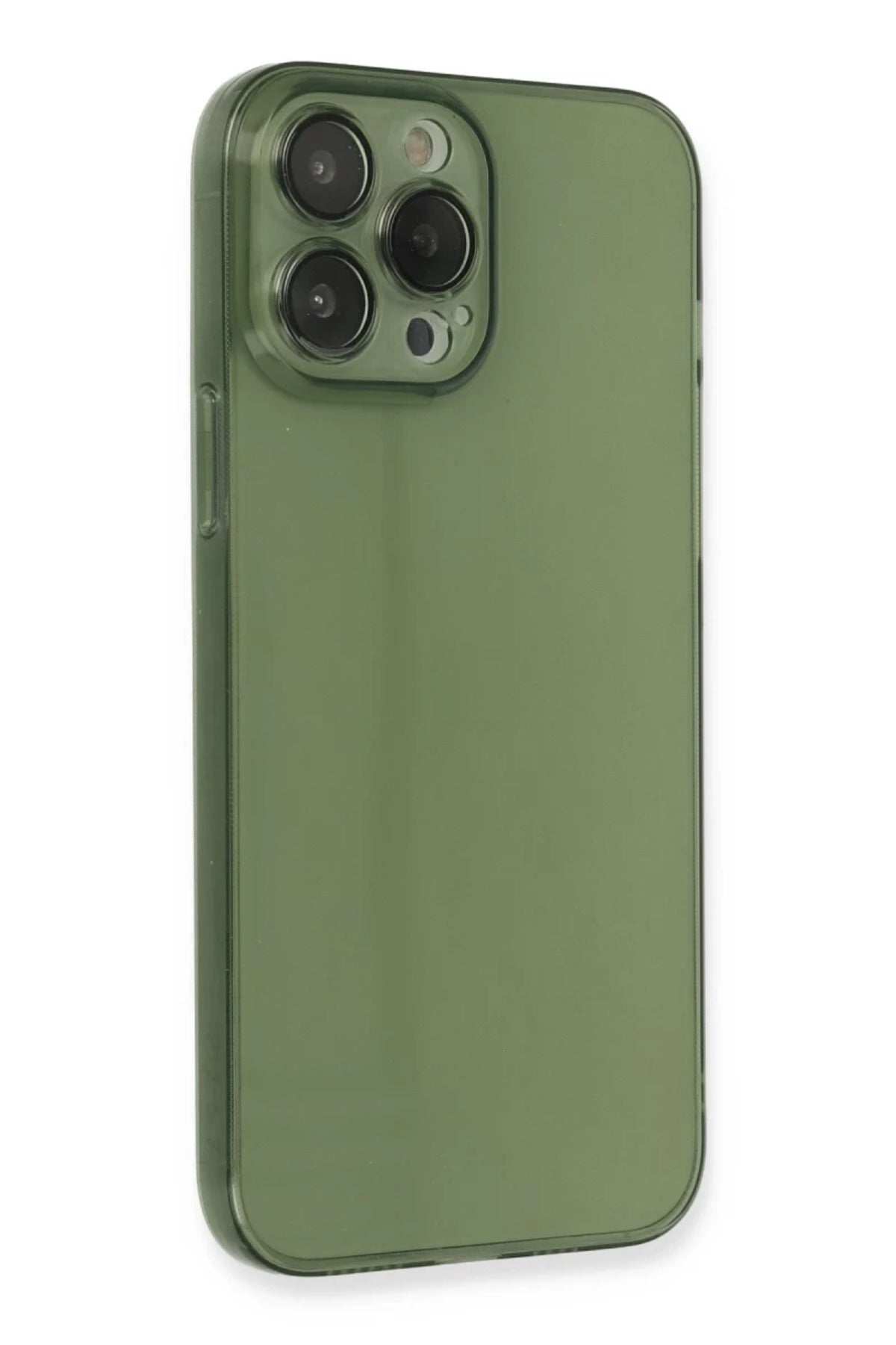 Apple iPhone 13 Pro Uyumlu Kılıf Fly Lens Silikon - Yeşil