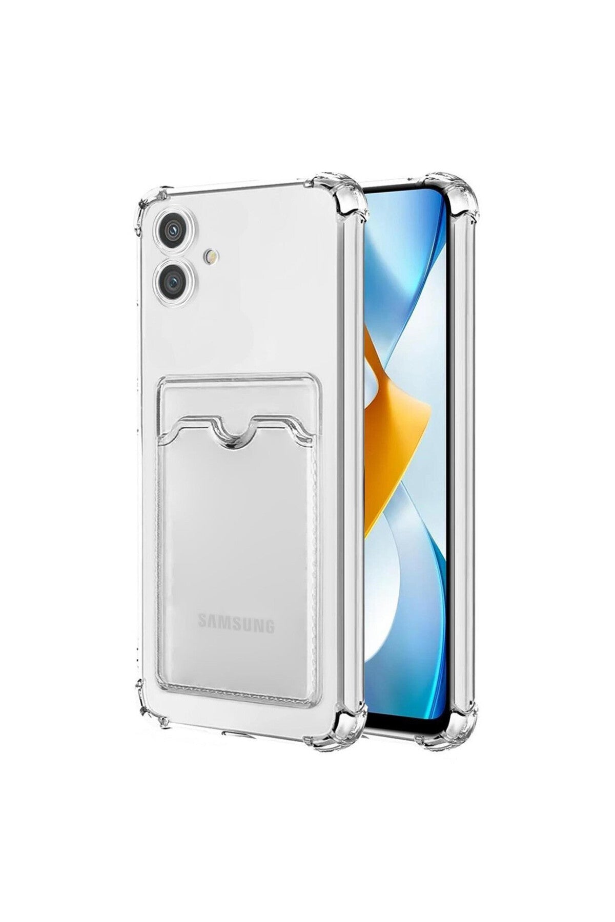 Samsung Galaxy A05 Uyumlu Kılıf Kart Şeffaf Silikon - Şeffaf