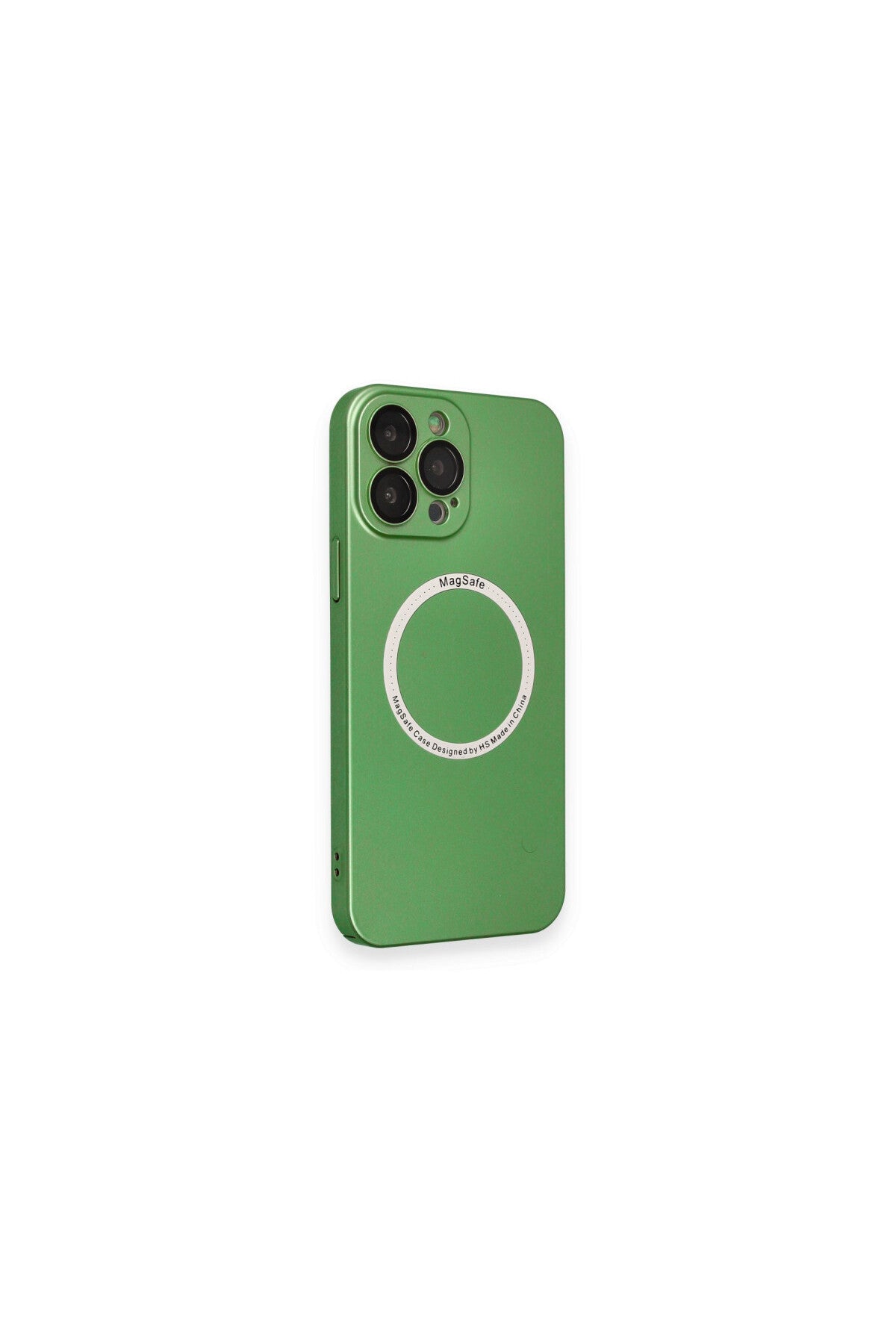 Apple iPhone 13 Pro Uyumlu Kılıf Jack Magneticsafe Lens Silikon - Yeşil