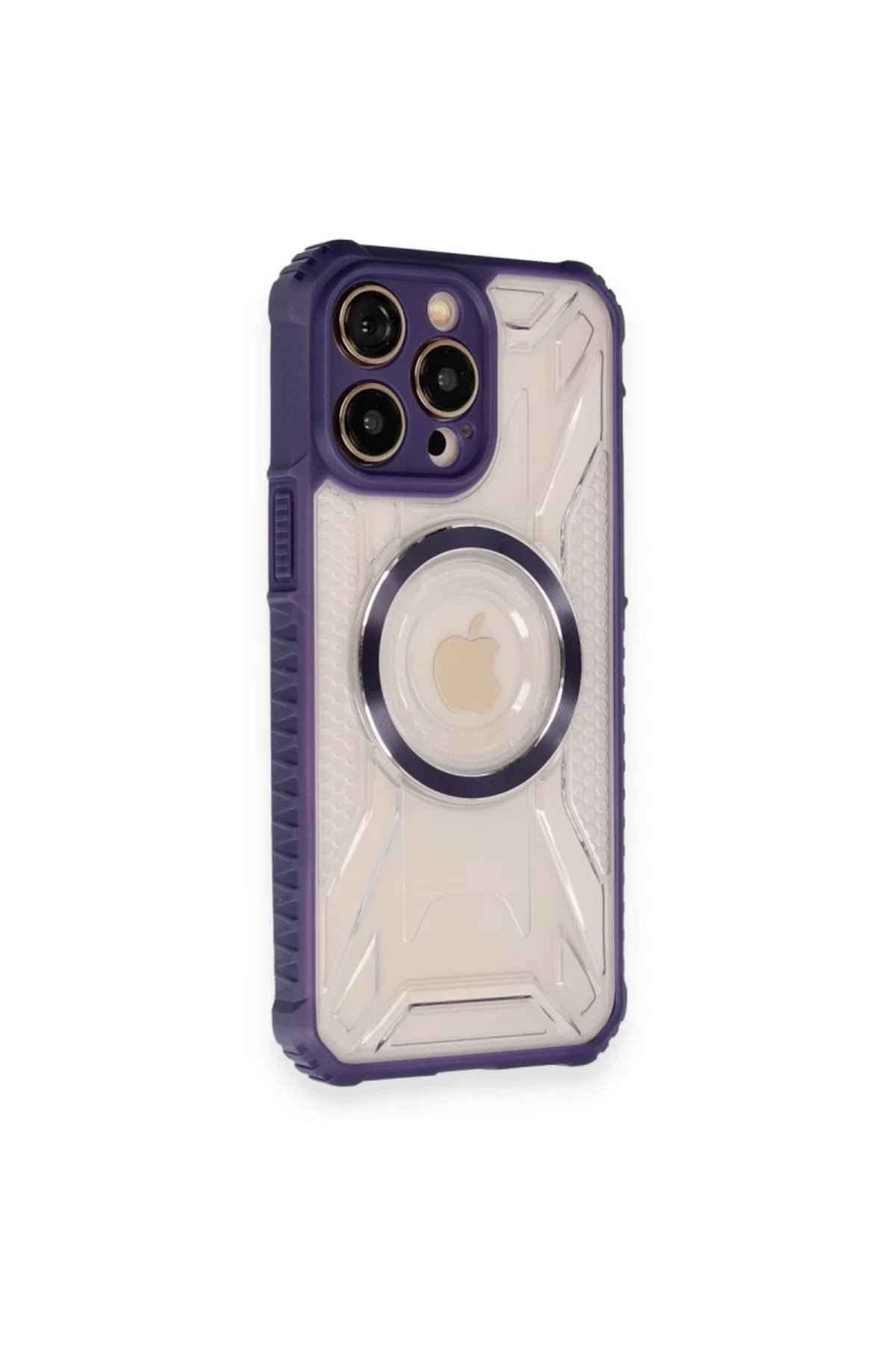 Apple iPhone 12 Pro Uyumlu Kılıf Prag Magneticsafe Kapak - Derin Mor