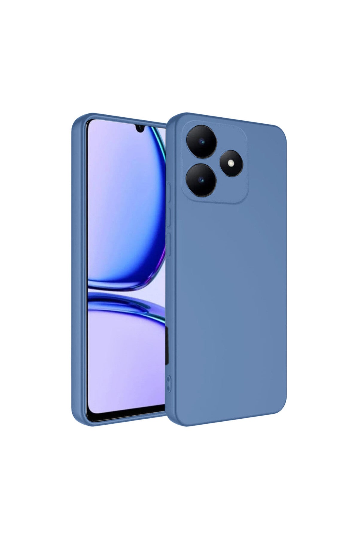 Realme C61 Uyumlu Kılıf First Silikon - Mavi
