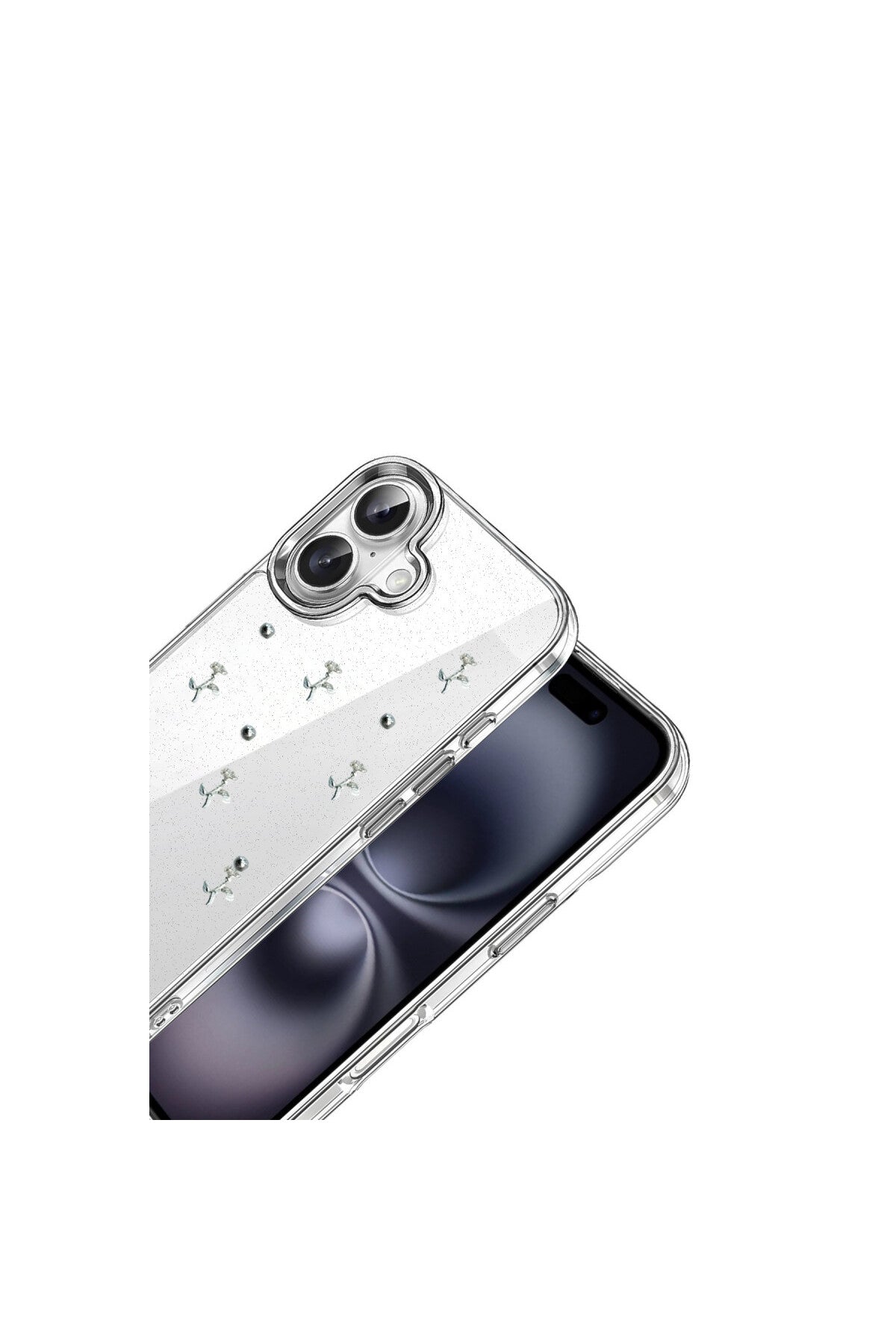 Apple iPhone 16 Uyumlu Fiyonk Desenli Kapak - Desen 4