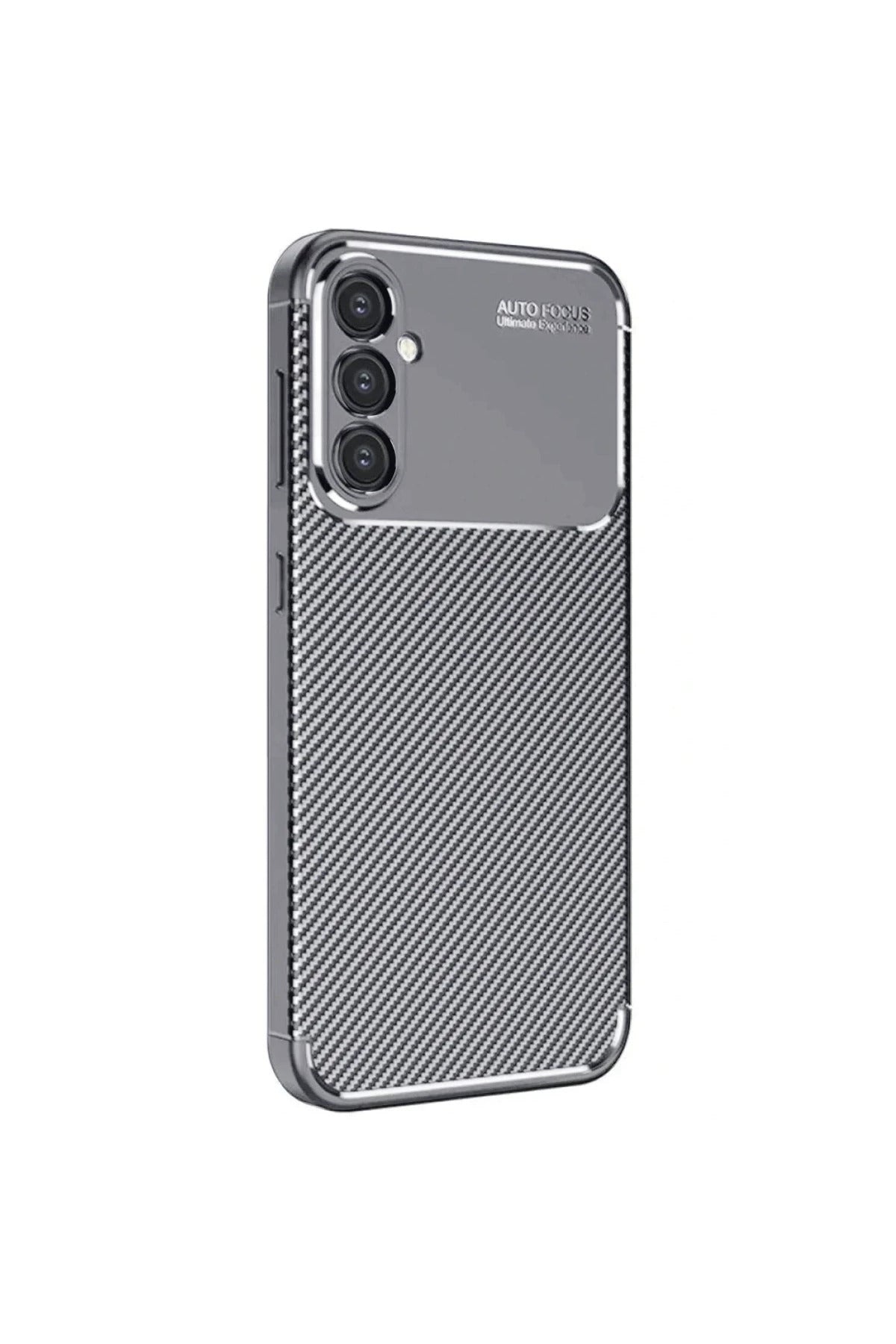 Samsung Galaxy A26 Uyumlu Kılıf Auto Focus Karbon Kapak - Gri