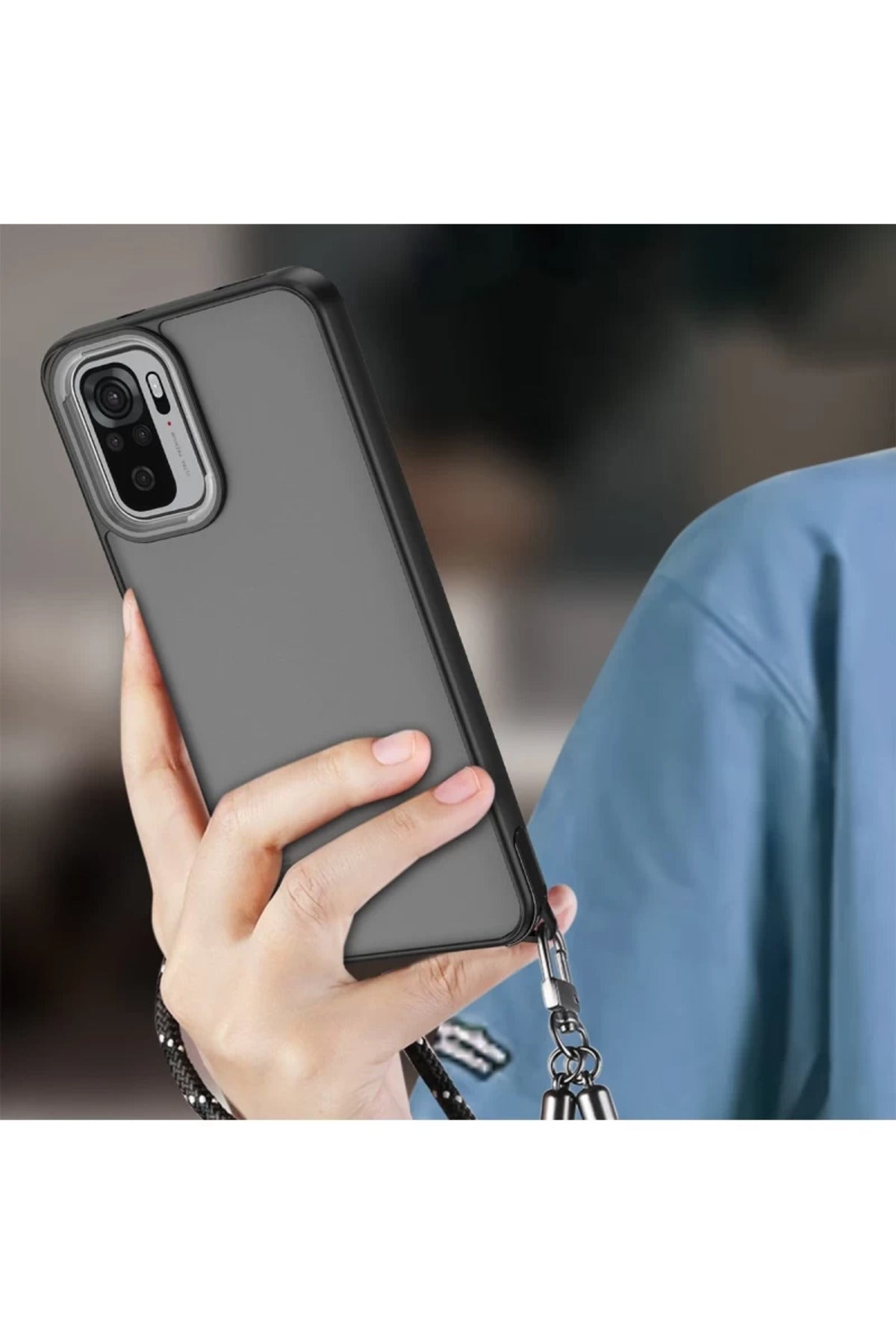 Xiaomi Redmi Note 10 Pro Uyumlu Kılıf Elegant Kapak - Pudra