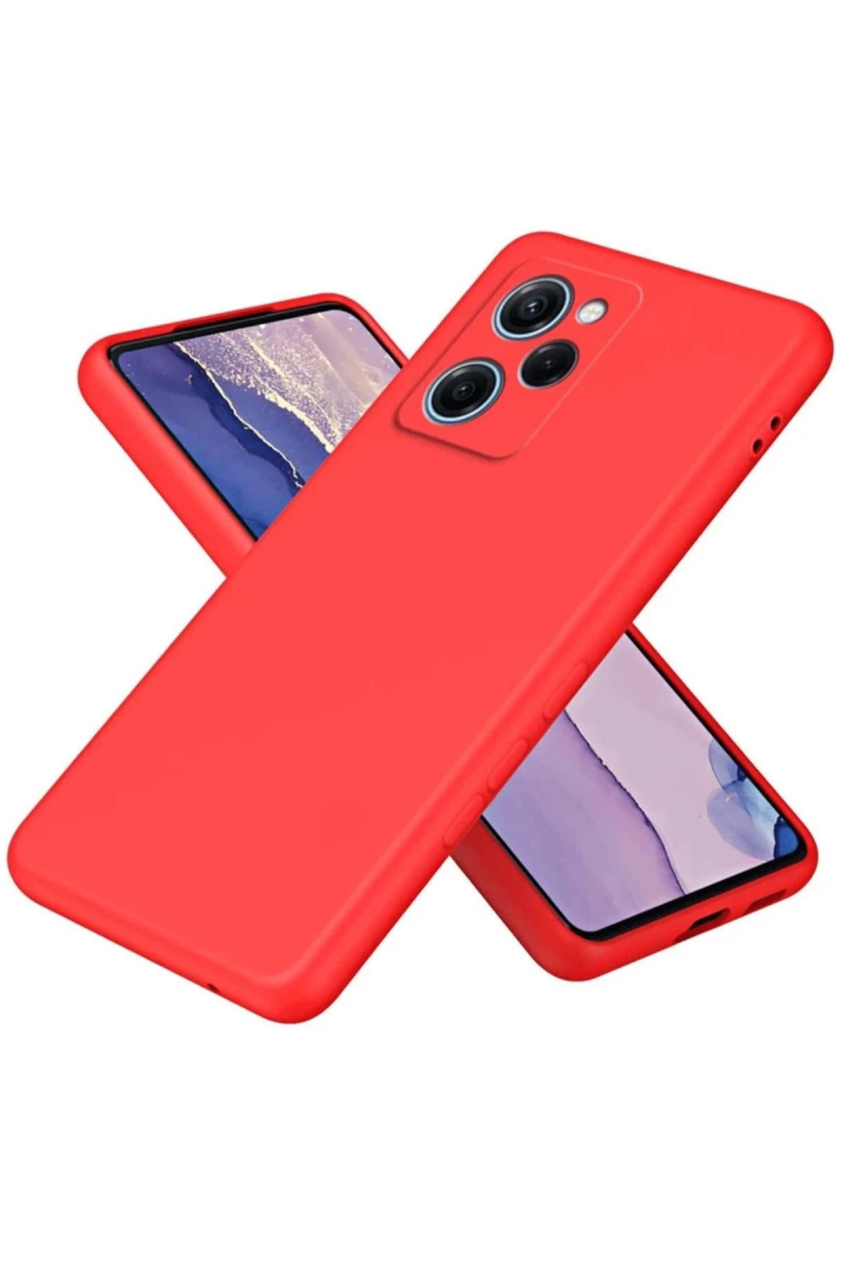 Xiaomi Poco X5 Pro 5G Uyumlu Nano içi Kadife Silikon - Kırmızı