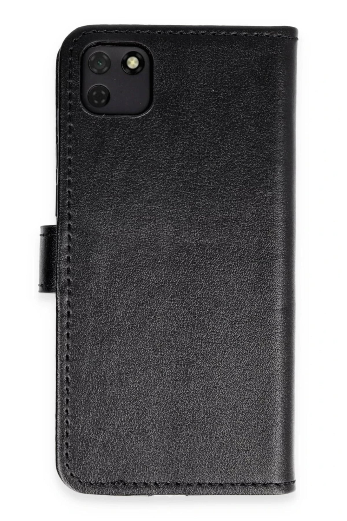 Huawei Y5P Uyumlu Kılıf Trend S Plus Kapaklı Kılıf - Siyah