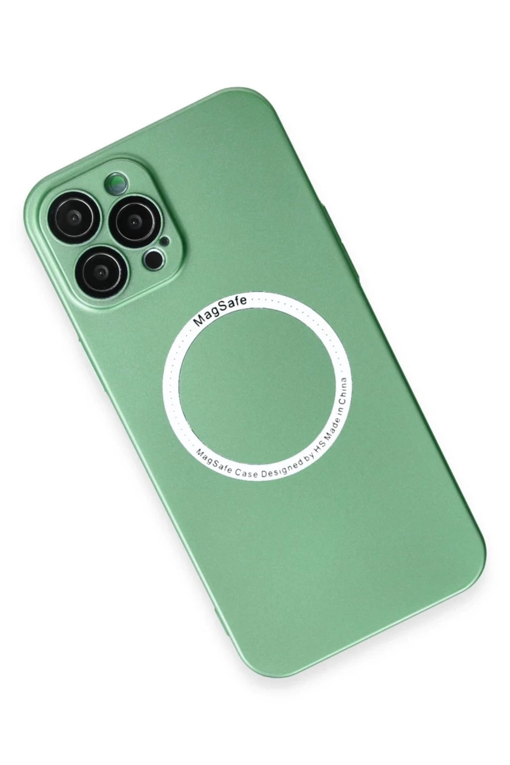Apple iPhone 12 Pro Uyumlu Kılıf Jack Magneticsafe Lens Silikon - Yeşil