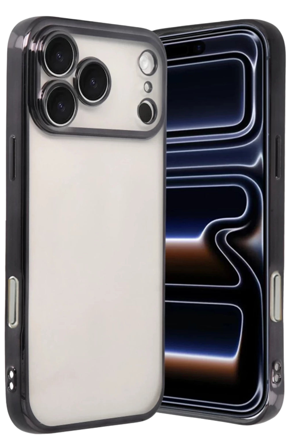 Apple iPhone 17 Pro Max Uyumlu Lensli Silikon - Siyah
