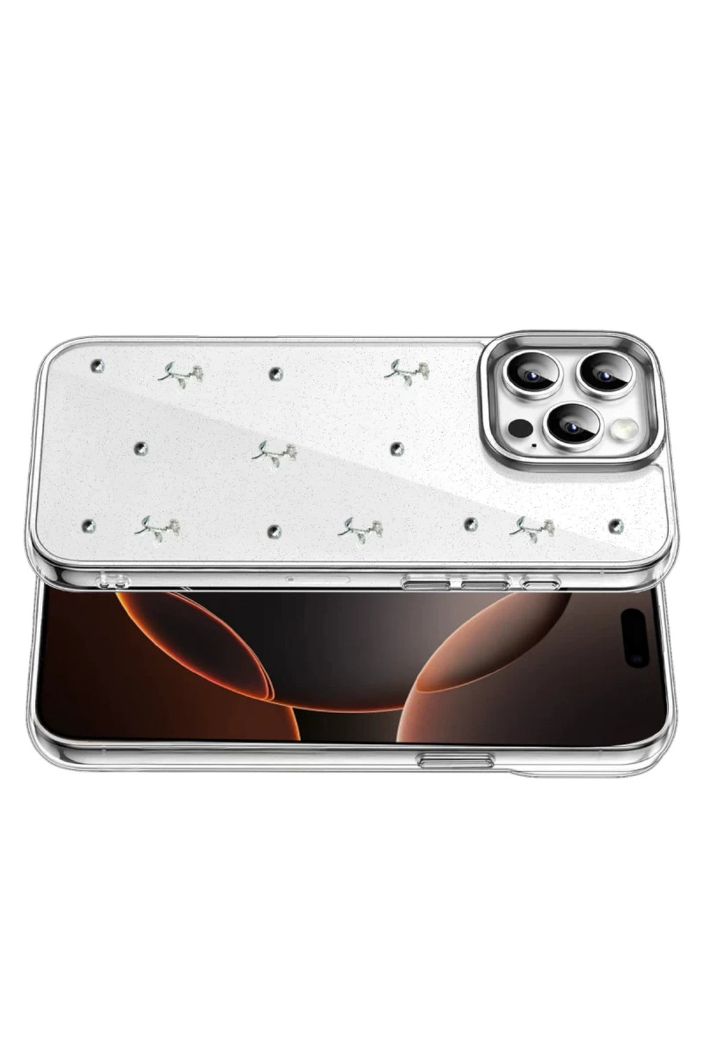 Apple iPhone 14 Pro Max Uyumlu Fiyonk Desenli Kapak - Desen 4