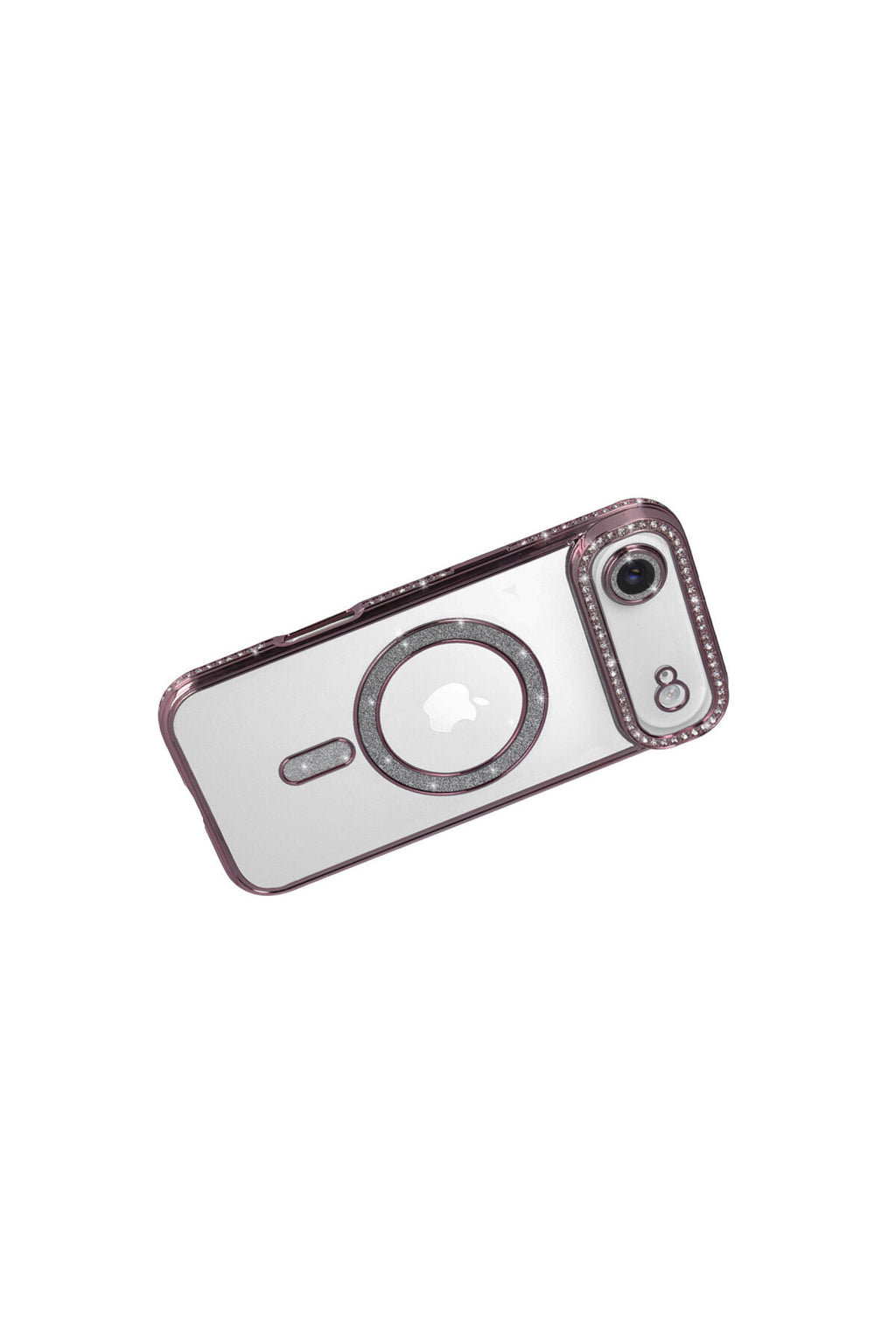 Apple iPhone 17 Air Uyumlu Joke Simli Magneticsafe Kılıf - Pembe