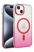 Apple iPhone 15 Plus Uyumlu Glossy Magsafe Kapak - Pembe