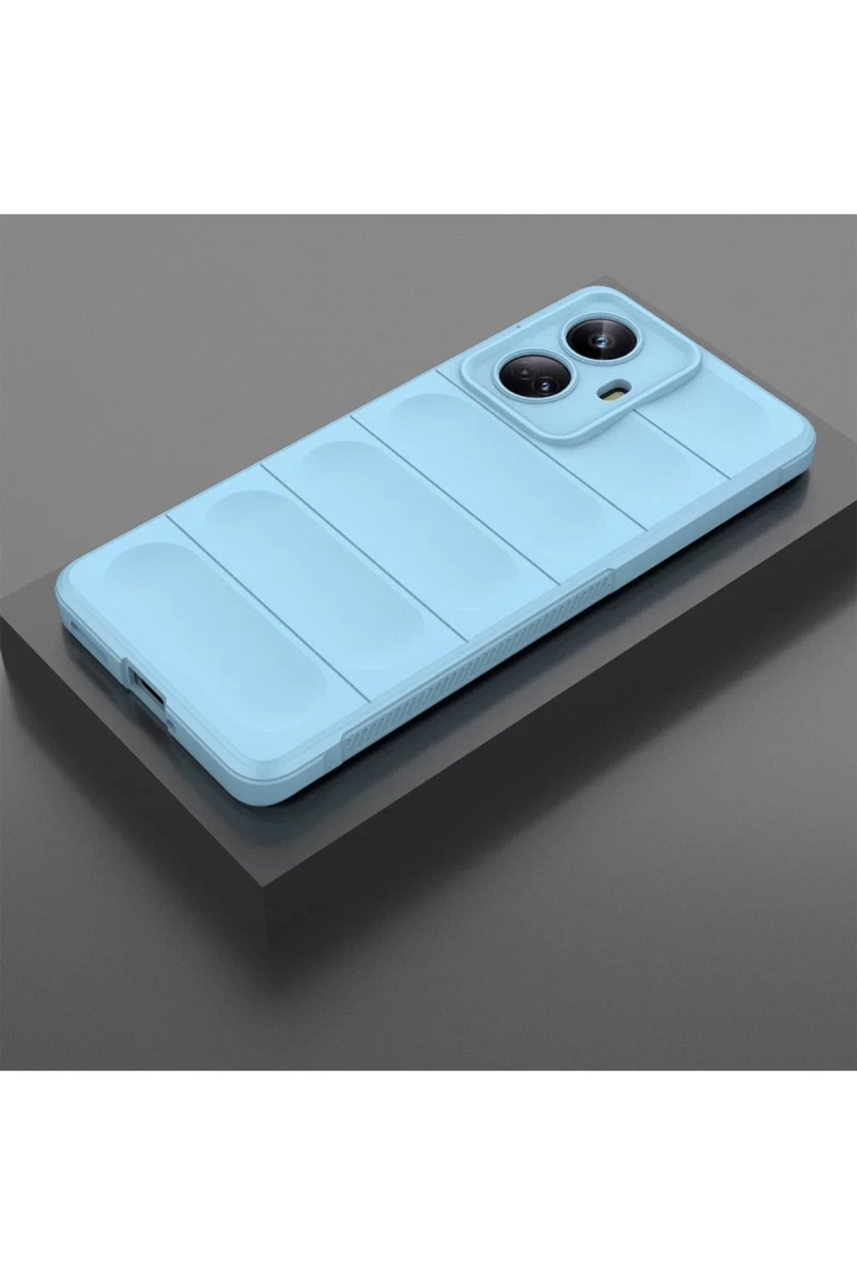 Realme 10 Pro 5G Uyumlu Kılıf Optimum Silikon - Sky Blue