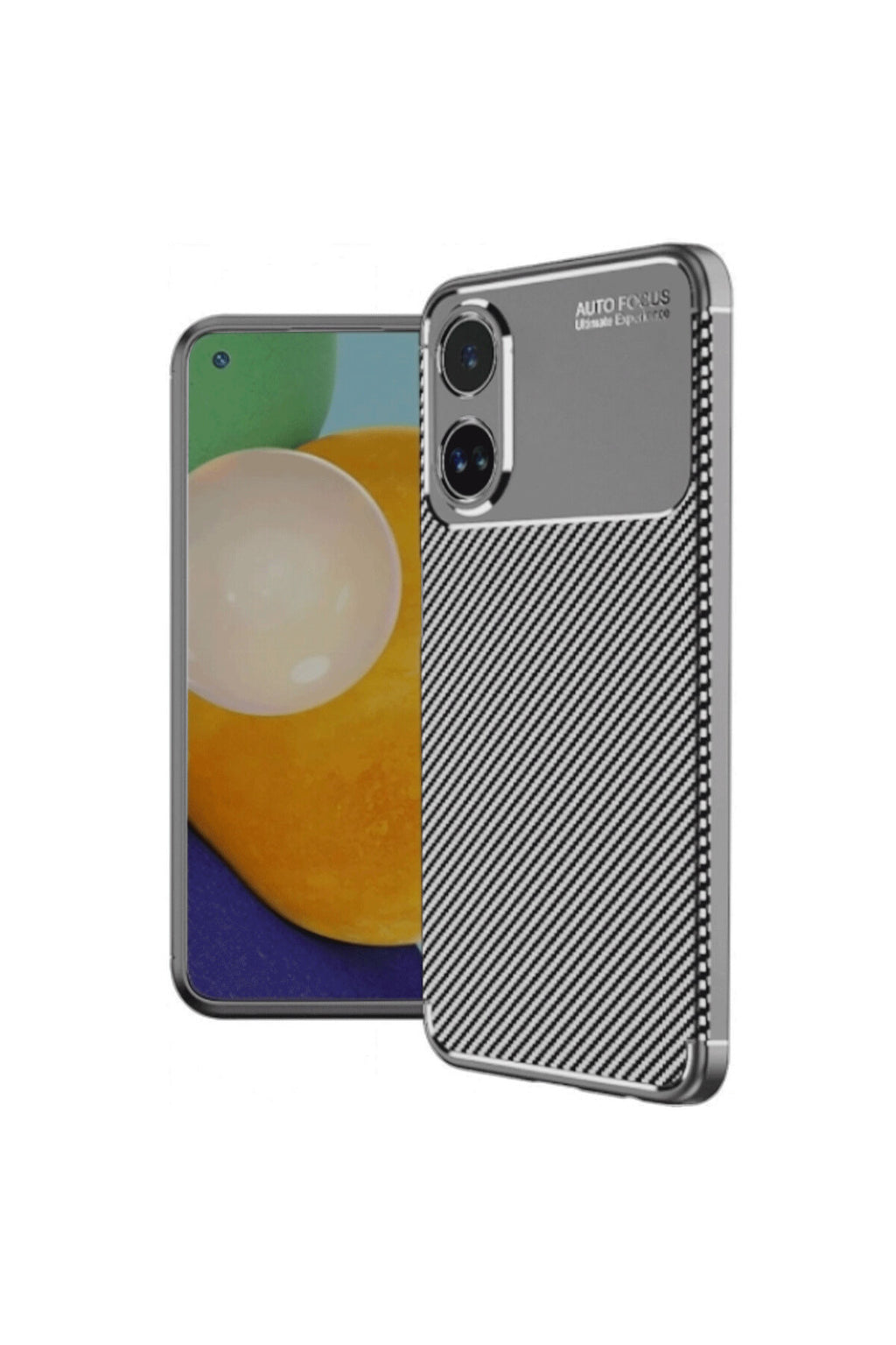 Oppo A60 Uyumlu Kılıf Auto Focus Karbon Kapak - Gri