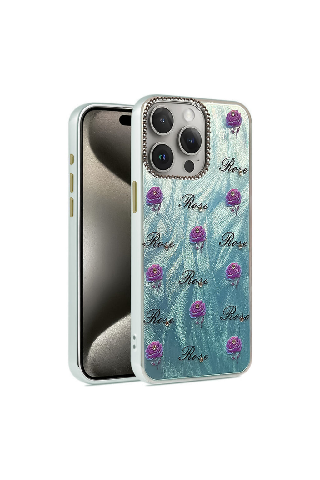 Apple iPhone 15 Pro Max Uyumlu Kılıf Blade Aynalı Desenli Kapak - Desen 9