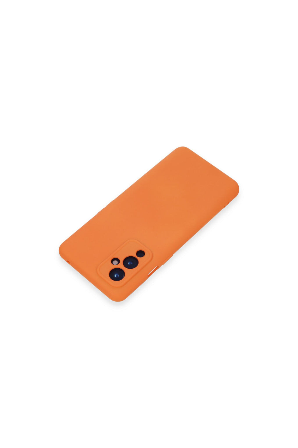 One Plus 9 Kılıf Nano içi Kadife Silikon - Turuncu