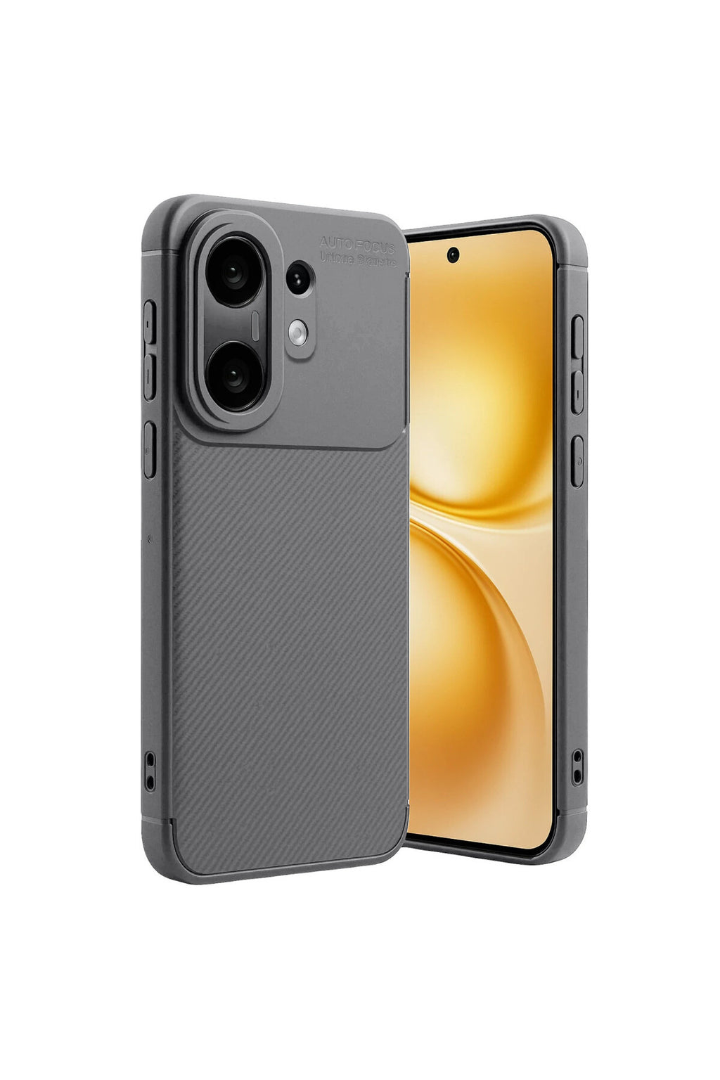 Vivo X200 FE Uyumlu Auto Focus Karbon Kapak -Gri