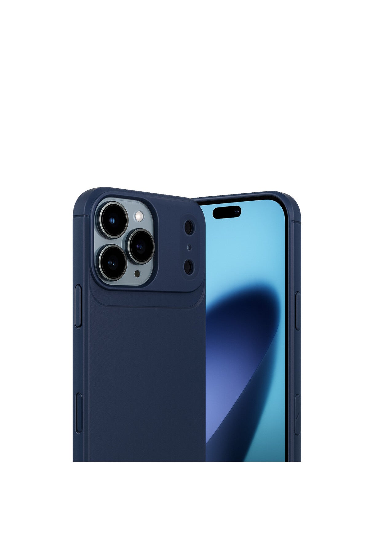 Apple iPhone 17 Pro Uyumlu Auto Focus Karbon Kapak - Lacivert