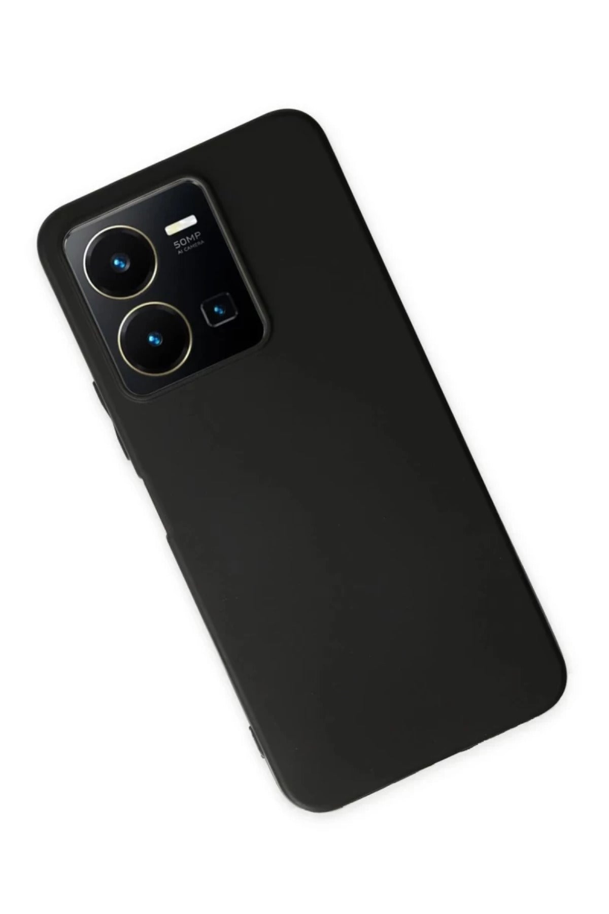 Vivo Y35 Uyumlu Kılıf First Silikon - Siyah
