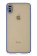 Apple iPhone XS Max Uyumlu Kılıf Montreal Silikon Kapak - Gri