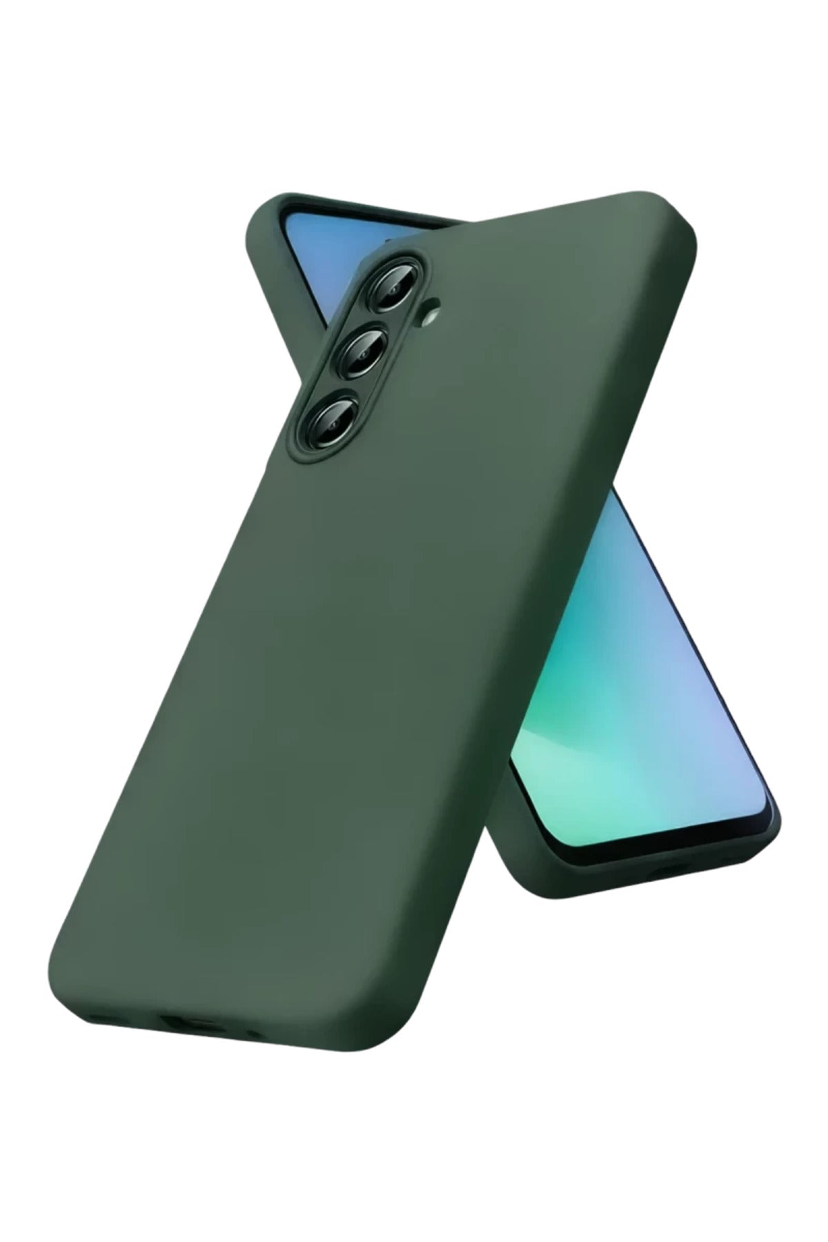 Samsung Galaxy A57 5G Uyumlu First Silikon - Koyu Yeşil