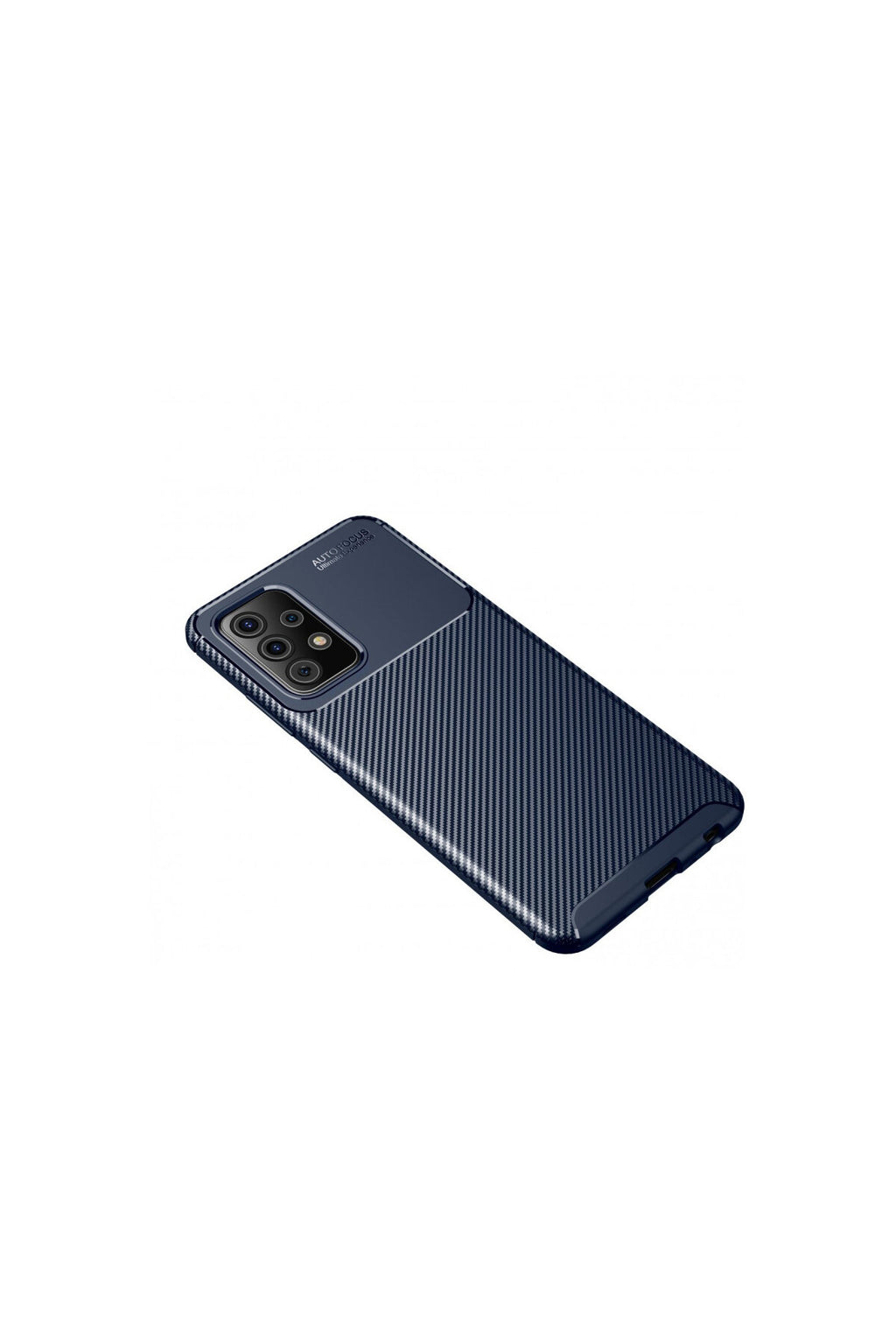 Samsung Galaxy A72 Uyumlu Kılıf Auto Focus Karbon Kapak - Lacivert