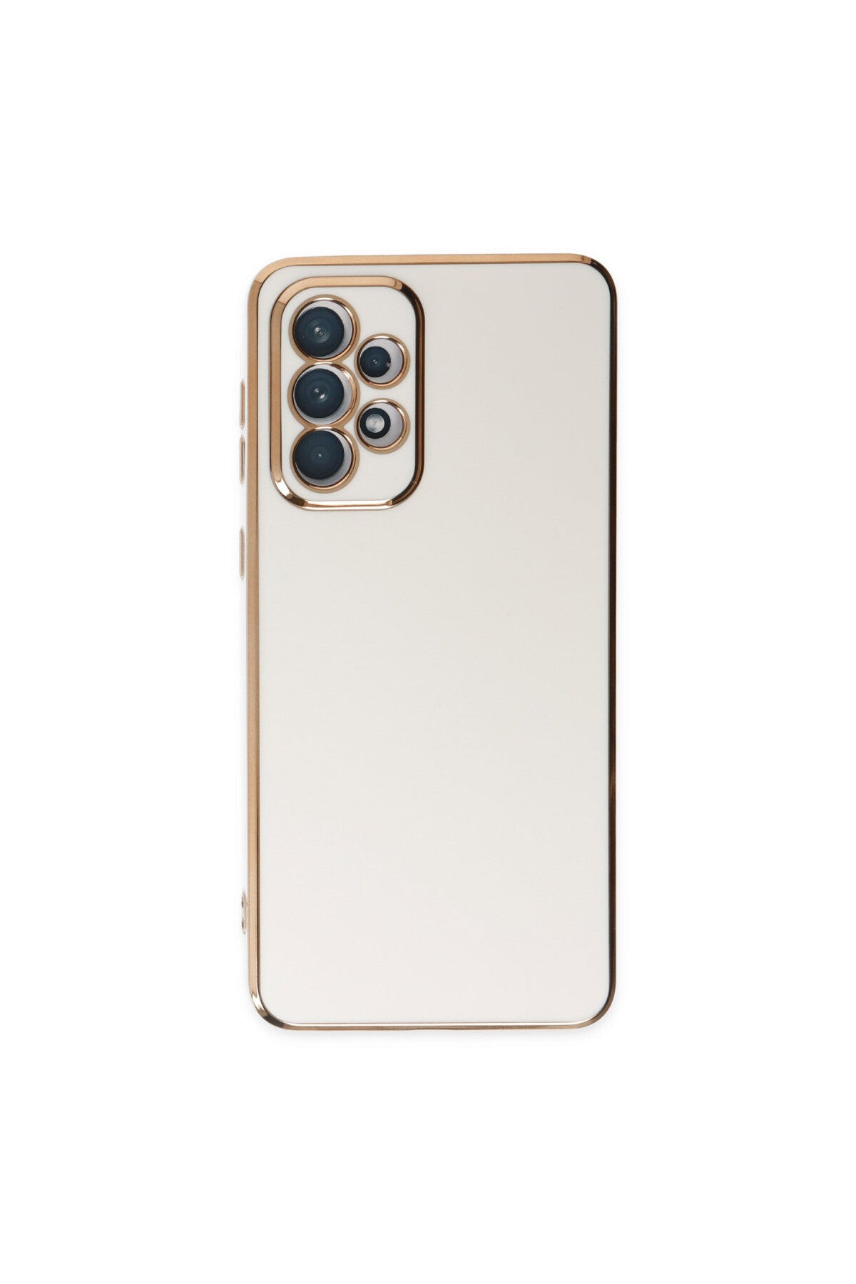 Samsung Galaxy A73 5G Uyumlu Kılıf Volet Silikon - Beyaz