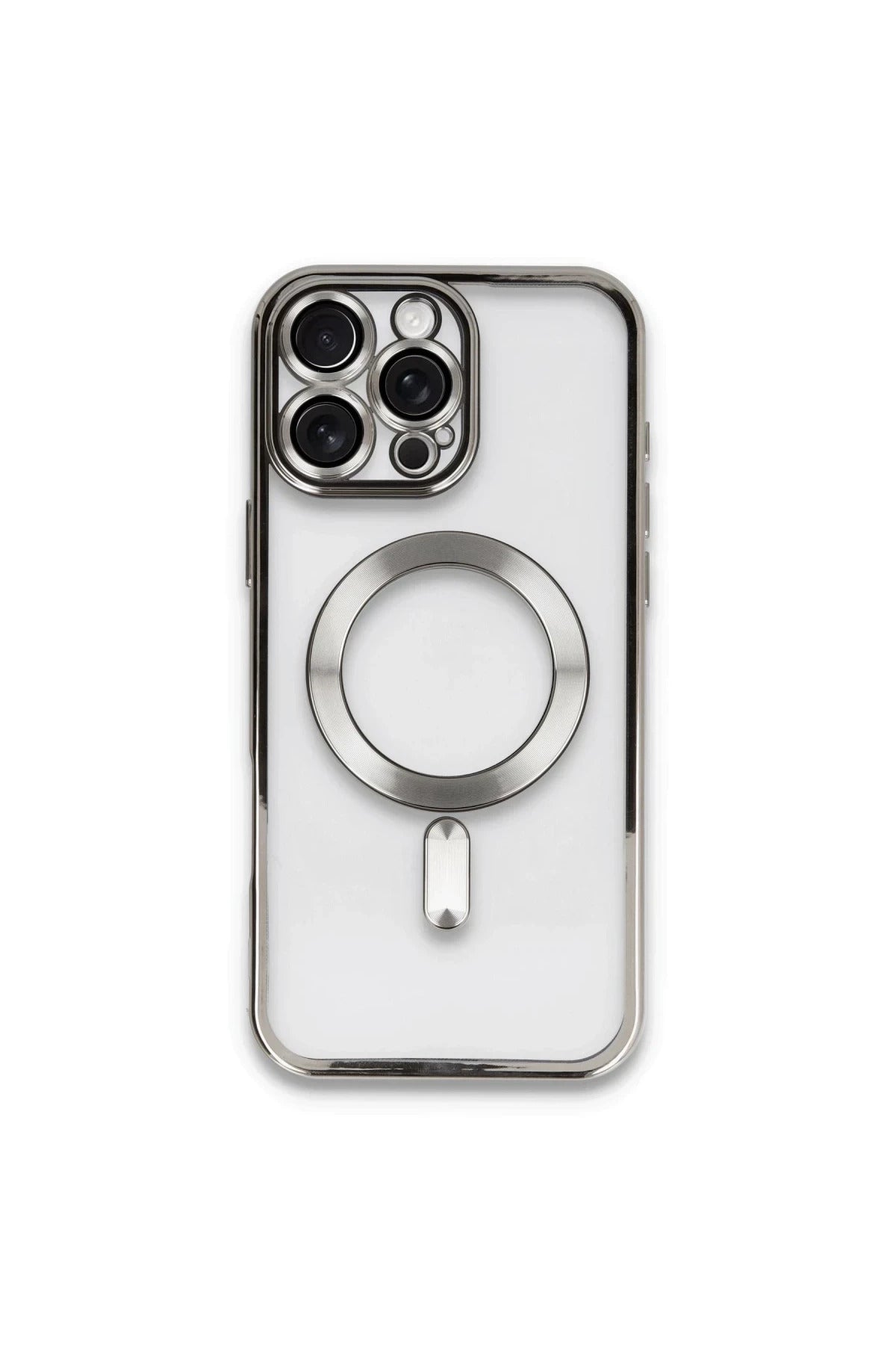 Apple iPhone 16 Pro Uyumlu Kılıf Kross Magneticsafe Kapak - Titan Gri