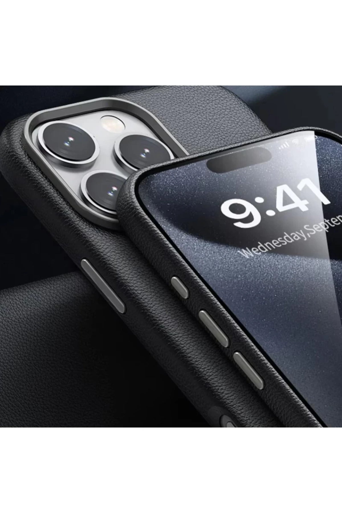 Joko Apple iPhone 16 Pro Max Uyumlu Wonder Deri Magsafe Kapak - Siyah