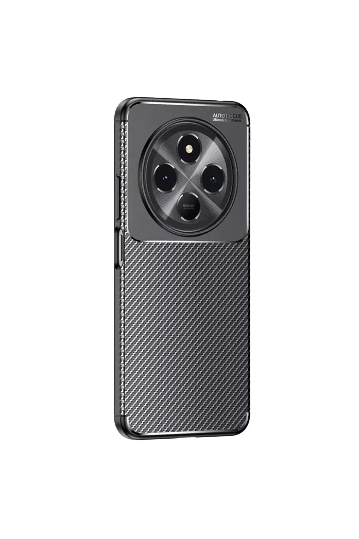 Tecno Spark 30 Uyumlu Kılıf Auto Focus Karbon Kapak - Siyah