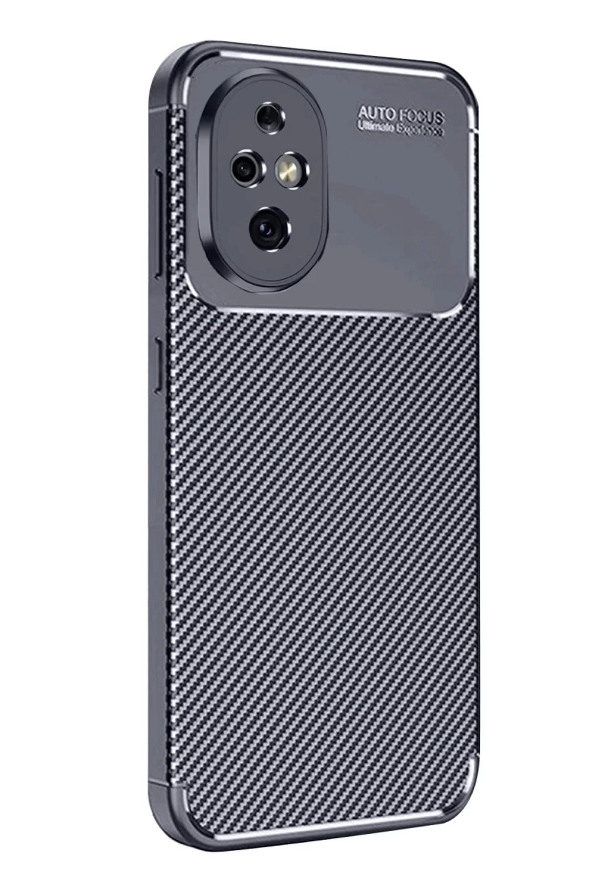 Honor 200 Uyumlu Kılıf Auto Focus Karbon Kapak - Lacivert