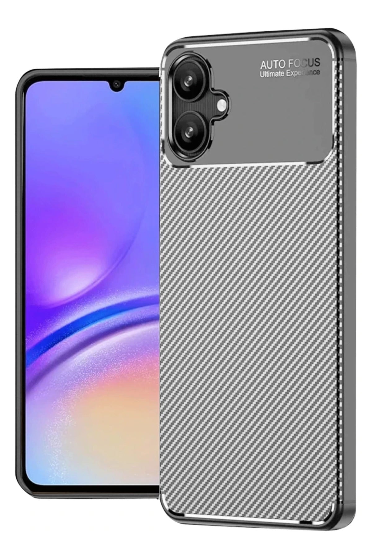 Samsung Galaxy A06 Uyumlu Kılıf Auto Focus Karbon Kapak - Gri