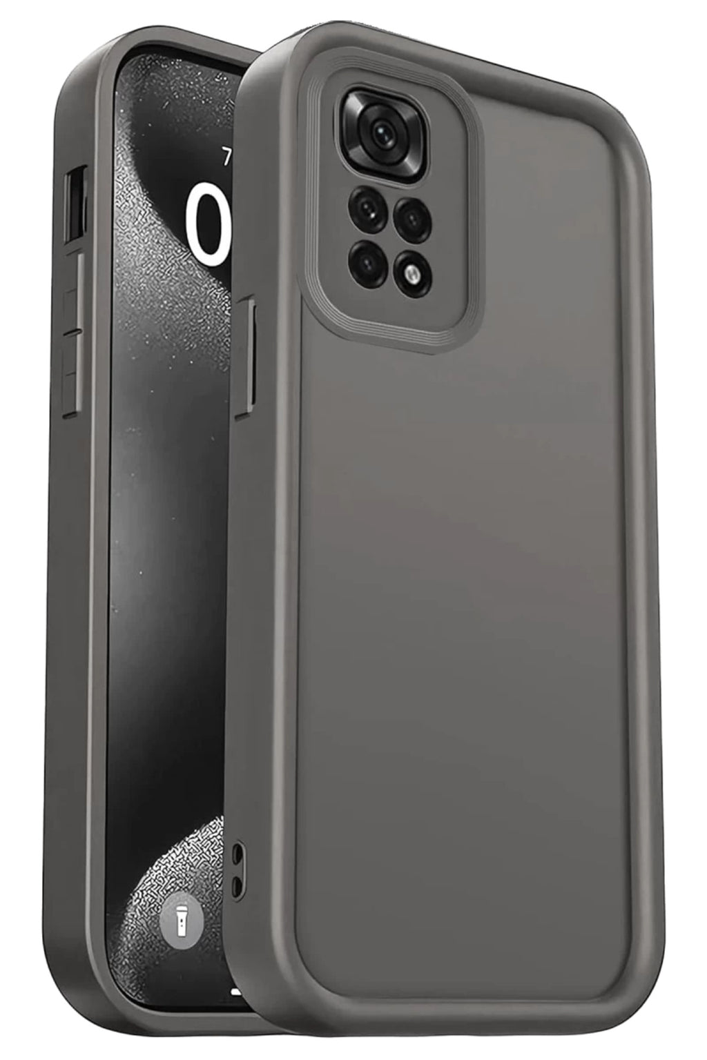 Xiaomi Redmi 10 2022 Uyumlu Kılıf Viera Silikon - Gri