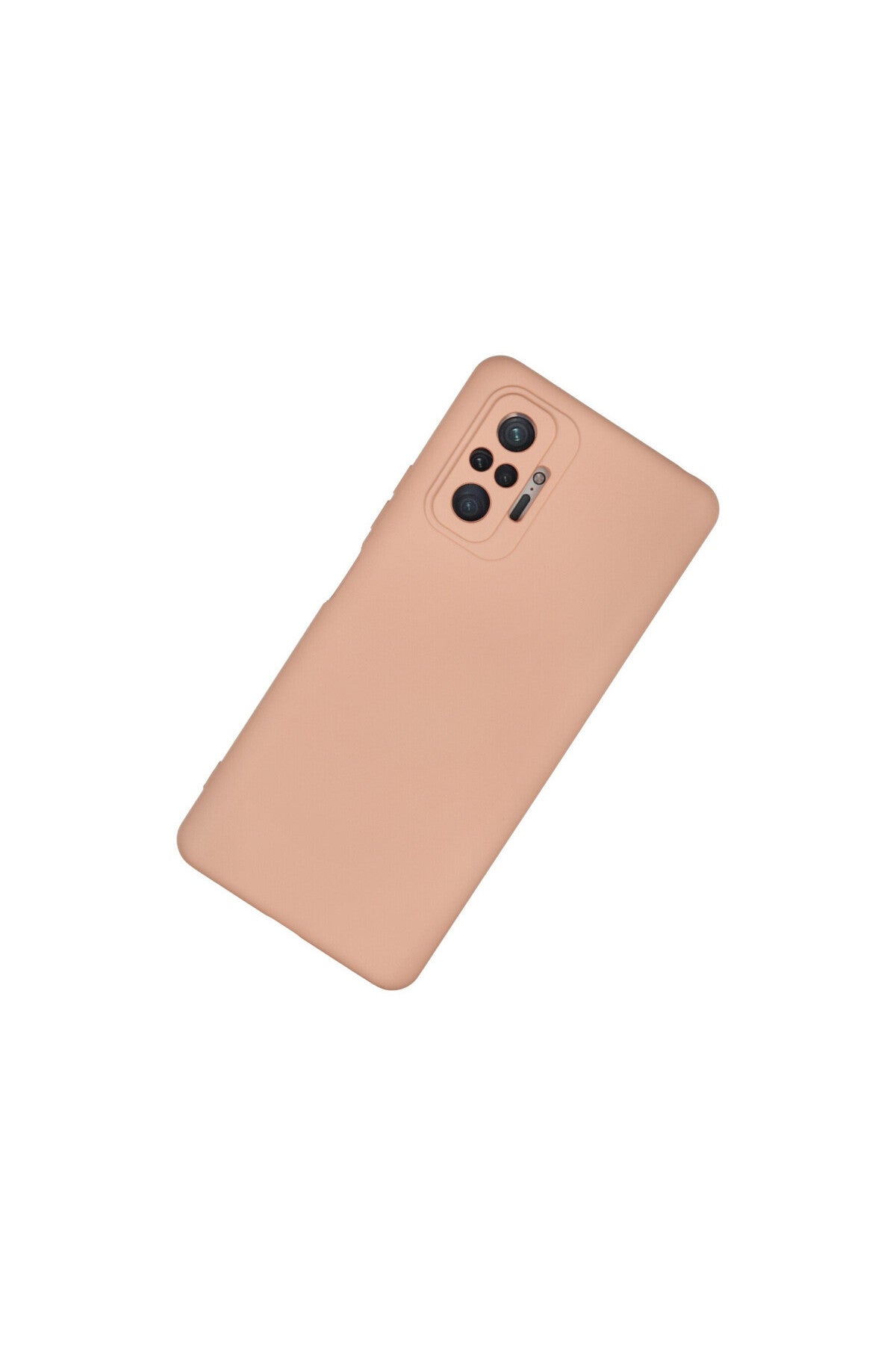 Xiaomi Redmi Note 10 Pro Uyumlu Kılıf Nano içi Kadife Silikon - Pudra