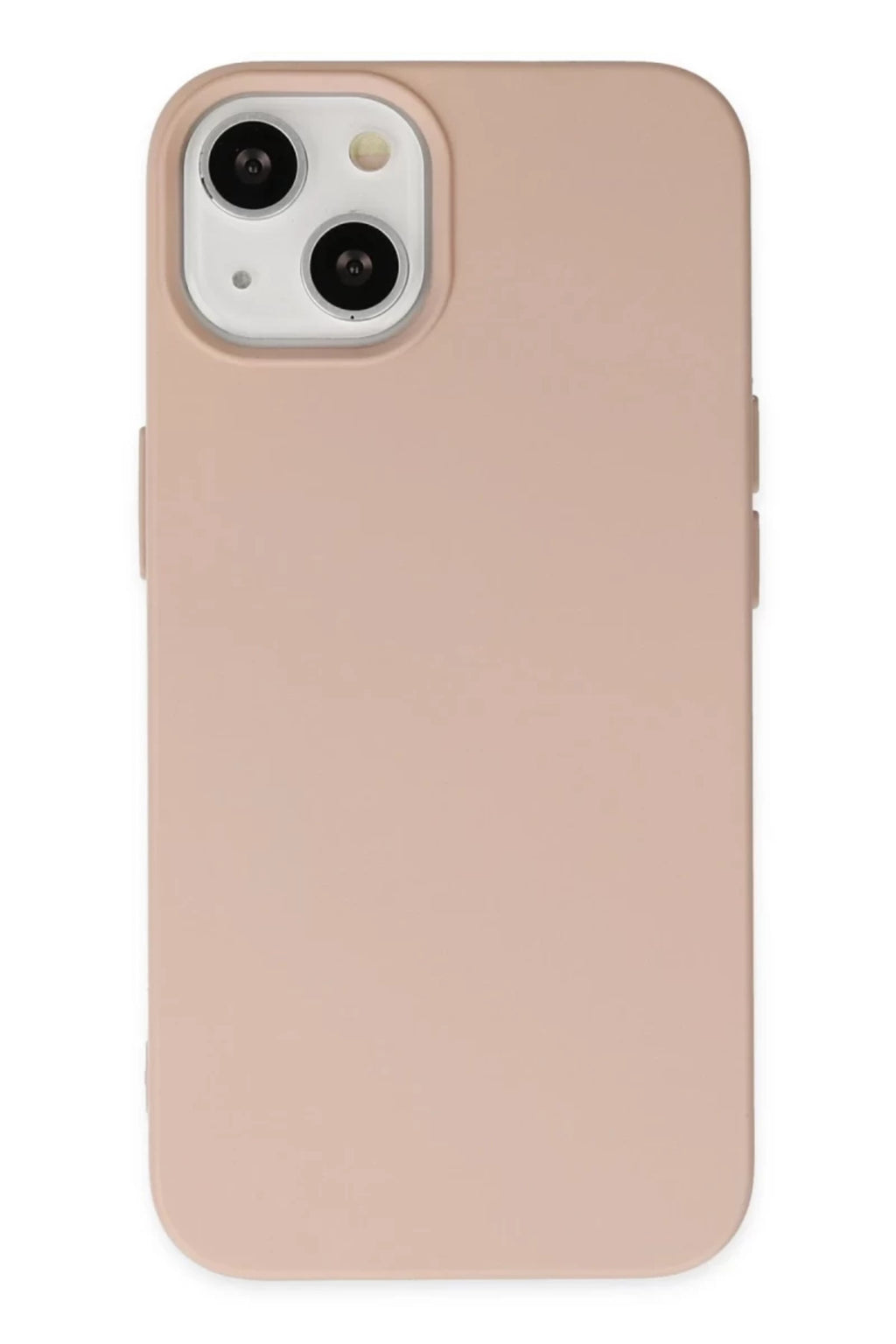 Apple iPhone 14 Plus Uyumlu Kılıf Nano içi Kadife Silikon - Pudra