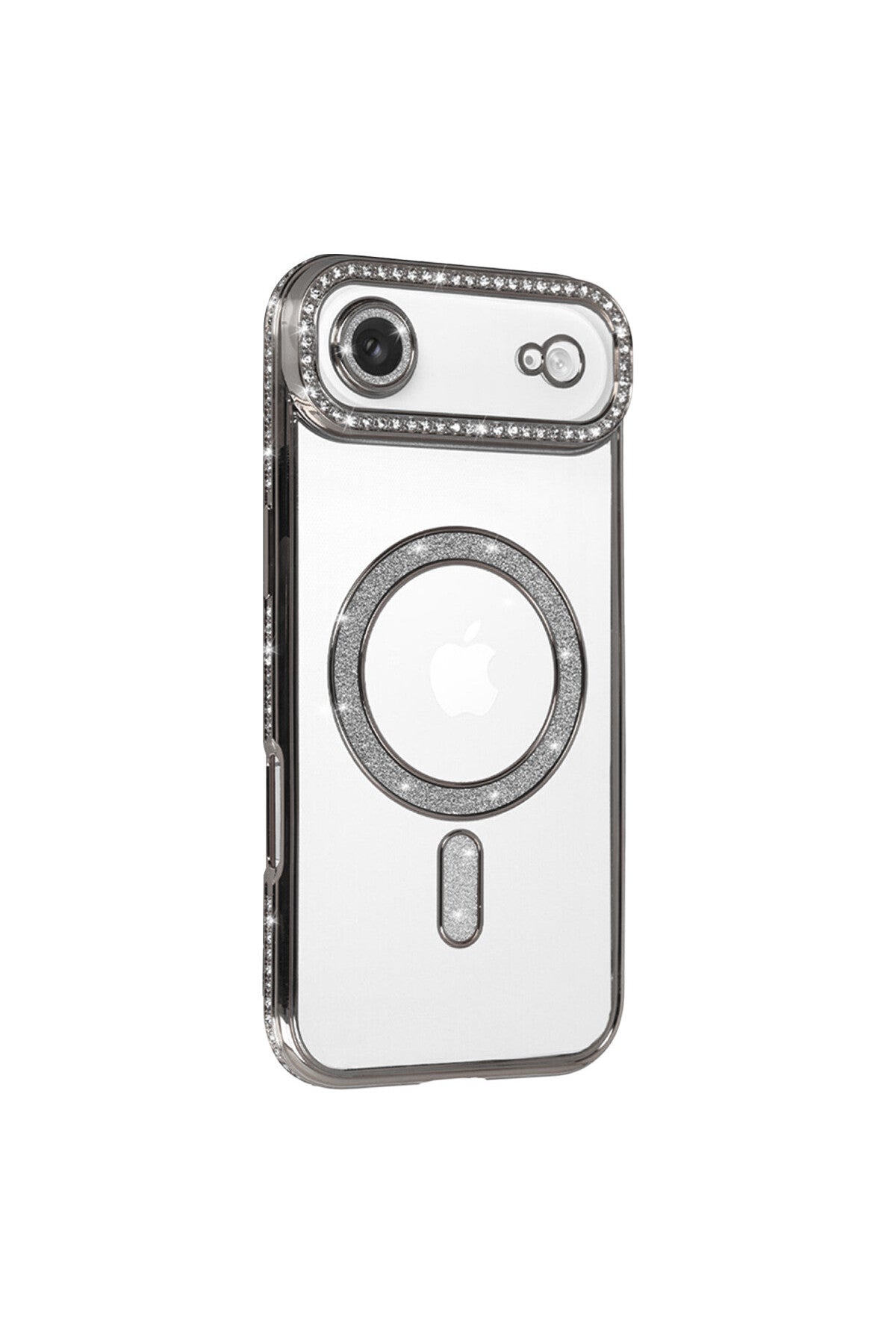 Apple iPhone 17 Air Uyumlu Joke Simli Magneticsafe Kılıf - Gümüş