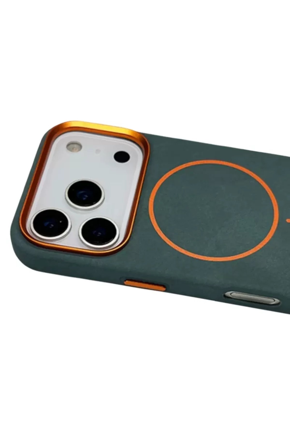 Joko Apple iPhone 17 Pro Uyumlu Luno Deri Magsafe Kapak - Yeşil